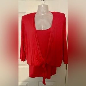 Olsen Tank & Bolero Set - Size 14